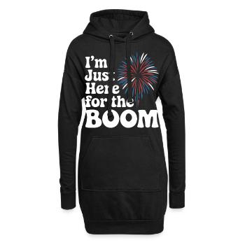 Pyrotechnie Feux d’artifice Pyrotechnie - Sweat-shirt à capuche long Femme - noir - Devant