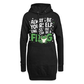 Frog Toad - Hoodie Dress - black - Front