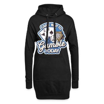 Can't Wait To Gamble Today 9 - Hoodie-Kleid - Schwarz - Vorne