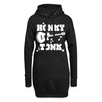 Honky Tonk - Sweat-shirt à capuche long Femme - noir - Devant