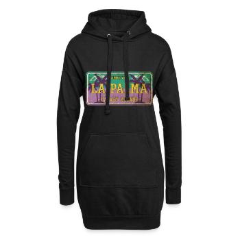 La Palma Été Soleil Plage Palmiers de Mer Vacances - Sweat-shirt à capuche long Femme - noir - Devant