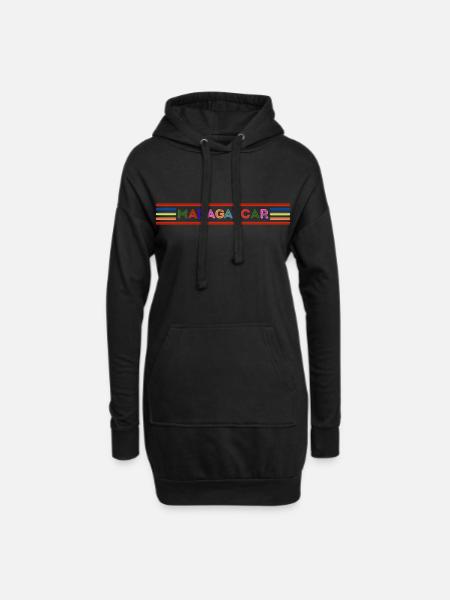 Madagaskar - Hoodie-Kleid - Schwarz