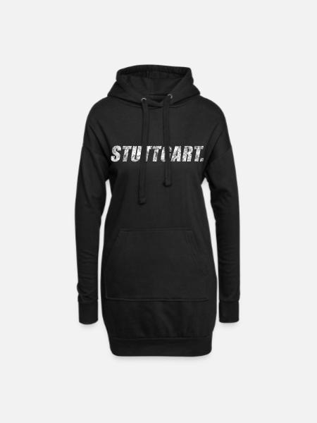 Stuttgart - Hoodie-Kleid - Schwarz