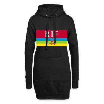 Rif - Sweat-shirt à capuche long Femme - noir - Devant