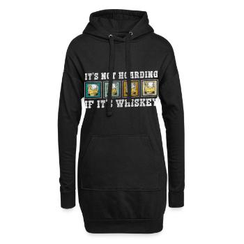 Rum Genießer Mann Scotch - Hoodie-Kleid - Schwarz - Vorne