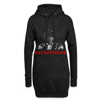 Katastrophe - Hoodie-Kleid - Schwarz - Vorne