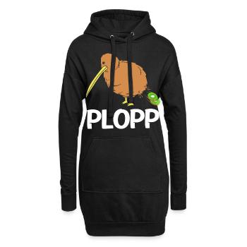 kiwi-vogel Kiwi Vogel - Hoodie-Kleid - Schwarz - Vorne