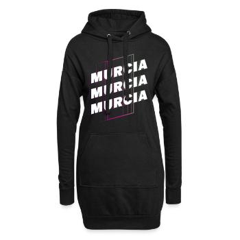Murcie Espagne City Font Skyline Accueil - Sweat-shirt à capuche long Femme - noir - Devant