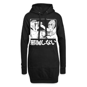Stören Sie Victoria nicht - Hoodie-Kleid - Schwarz - Vorne