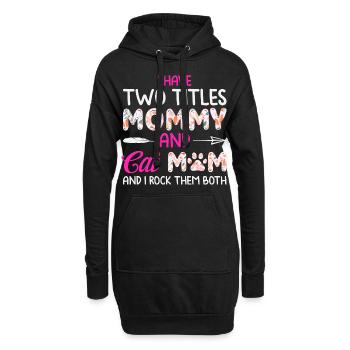 Idée cadeau de mère pour la fête des mères Meilleure mère - Sweat-shirt à capuche long Femme - noir - Devant