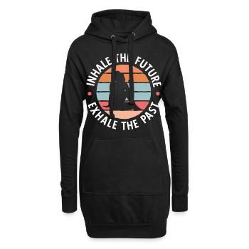 Yogalehrer Spruch Für Yogi Yoga - Hoodie-Kleid - Schwarz - Vorne