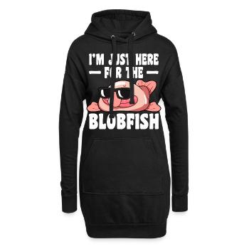 Blobfisch | Fische Aquaristik Blobfische Geschenke - Hoodie-Kleid - Schwarz - Vorne
