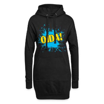 Oida, Spruch für Bayern, Bavaria - Hoodie-Kleid - Schwarz - Vorne