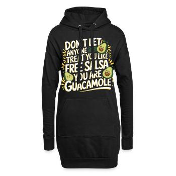 You Are Guacamole Not Free Salsa 1 6 - Hoodie-Kleid - Schwarz - Vorne