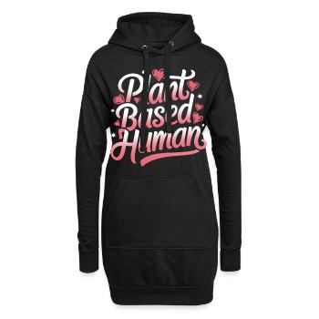 Végétarien Végétalien Végétarien Végétarien - Sweat-shirt à capuche long Femme - noir - Devant