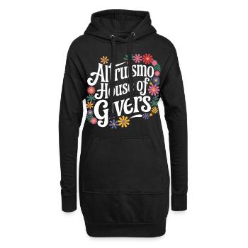 Altruismo Selbstloses Geben Gebende Schulgeist - Hoodie-Kleid - Schwarz - Vorne