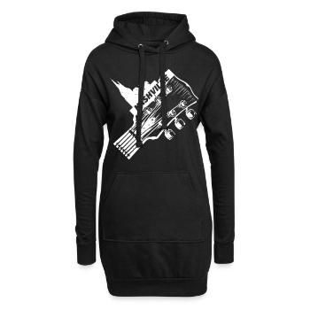Nashville Tennessee USA Gitarre Skyline Musik - Hoodie-Kleid - Schwarz - Vorne