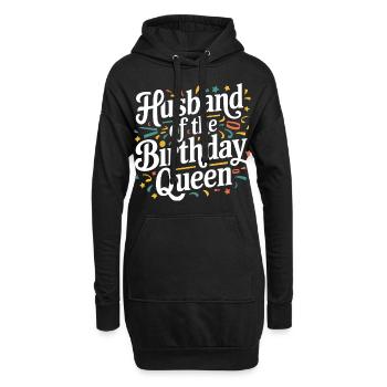 Ehemann Ehegatte Familie Hochzeit - Hoodie-Kleid - Schwarz - Vorne