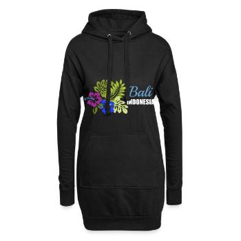 Bali, Indonesien, Stadt, Land, Blumen - Hoodie-Kleid - Schwarz - Vorne