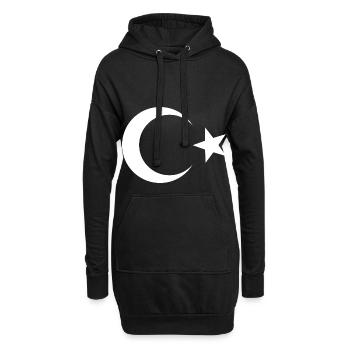 Turquie Turquie - Sweat-shirt à capuche long Femme - noir - Devant