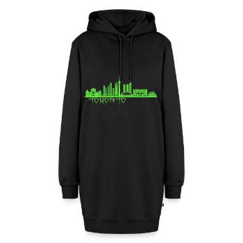 Toronto, Canada - Sweat-shirt à capuche long Femme - noir - Devant