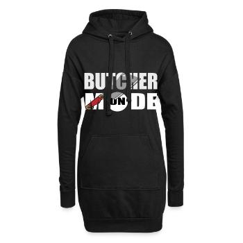 Fleischer Metzger Schlachter - Hoodie-Kleid - Schwarz - Vorne