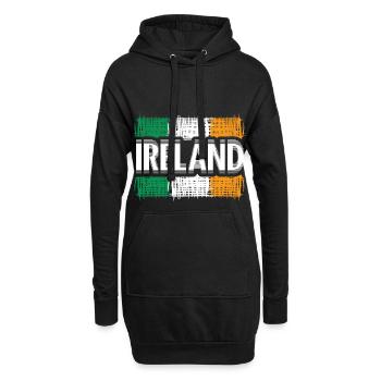 Irland Kobolde - Hoodie-Kleid - Schwarz - Vorne