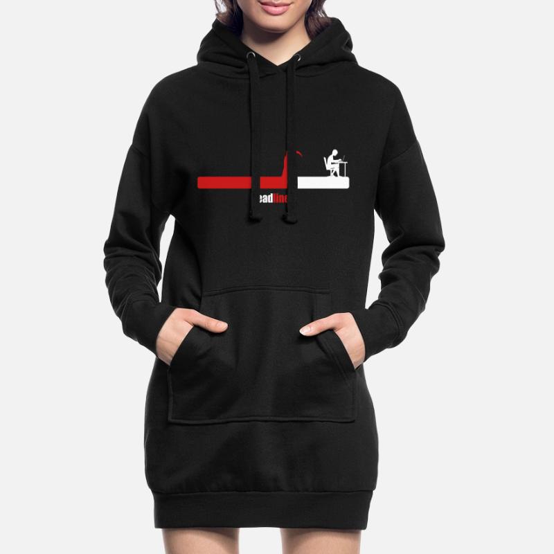 Entwickler Deadline Programmer Informatiker Coder Hoodie-Kleid