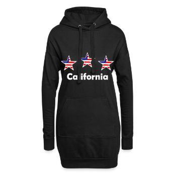 Kalifornien - Hoodie-Kleid - Schwarz - Vorne