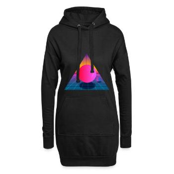 Dynamic retro video game shirt gift - Hoodie Dress - black - Front