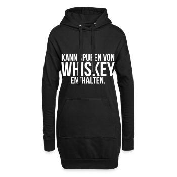Peut contenir des traces de whisky - chemise de whisky - Sweat-shirt à capuche long Femme - noir - Devant