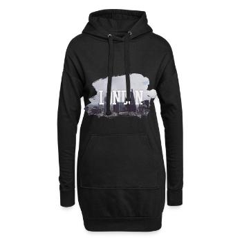 LONDON - Sweat-shirt à capuche long Femme - noir - Devant
