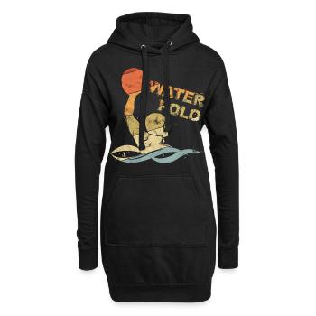 Wasserball Wasserballspieler Geschenk Schwimmer - Hoodie-Kleid - Schwarz - Vorne
