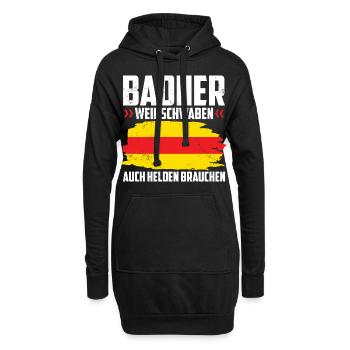 Badner Geschenke | Baden Badisch Badener Karlsruhe - Hoodie-Kleid - Schwarz - Vorne