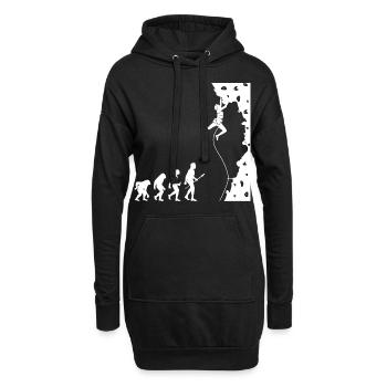Kletterer Evolution Bouldering Climber - Hoodie-Kleid - Schwarz - Vorne