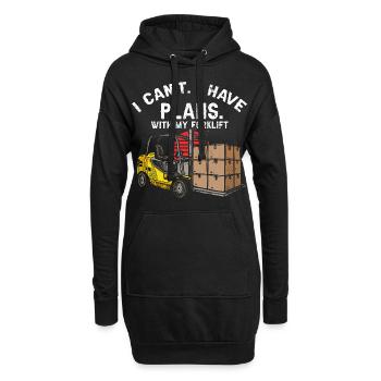 Magasiniers pour les caristes et les chariots élévateurs - Sweat-shirt à capuche long Femme - noir - Devant