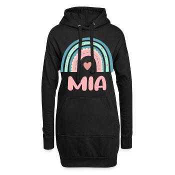 Mia Nom Rainbow Baby - Sweat-shirt à capuche long Femme - noir - Devant