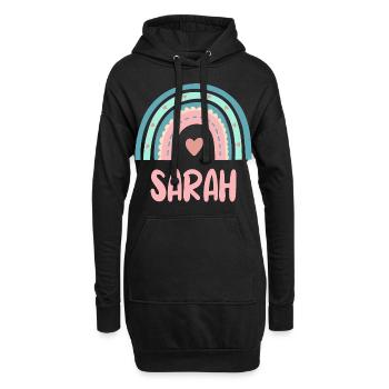 Sarah Nom Rainbow Baby - Sweat-shirt à capuche long Femme - noir - Devant