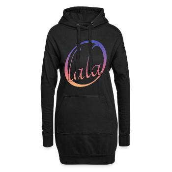 O lala - Hoodie-Kleid - Schwarz - Vorne