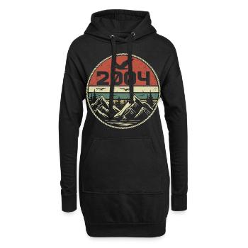 Jahrgang 2004 Klassik 2004 Retro 2004 Geschenk 2004 - Hoodie-Kleid - Schwarz - Vorne