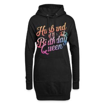 Ehemann Ehegatte Familie Hochzeit - Hoodie-Kleid - Schwarz - Vorne
