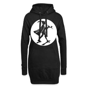 Joueur de flûte de Hamelin – La légende perdure - Sweat-shirt à capuche long Femme - noir - Devant