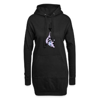 opossum - Hoodie-Kleid - Schwarz - Vorne