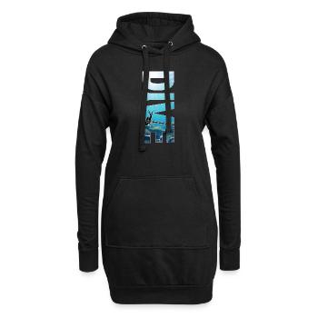 Plongée - Grand design de plongée sous-marine - Sweat-shirt à capuche long Femme - noir - Devant