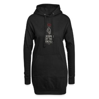 Cadavre Science Humour noir Mort Positif - Sweat-shirt à capuche long Femme - noir - Devant