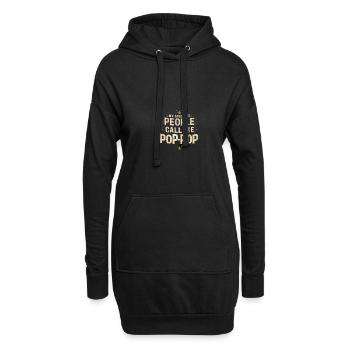 Mes personnes préférées m’appellent Pop-Pop pour la fête des pères - Sweat-shirt à capuche long Femme - noir - Devant