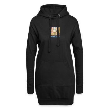 Bamberg, Hôtel de Ville, Bavière, Allemagne, dessin - Sweat-shirt à capuche long Femme - noir - Devant