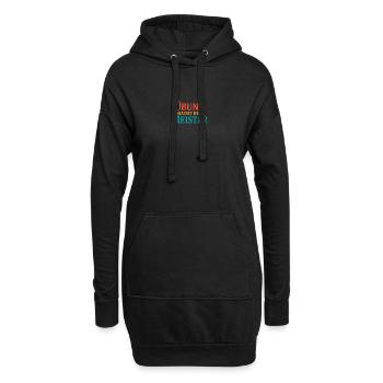 Übe das Schmieden des Meisters - Hoodie-Kleid - Schwarz - Vorne