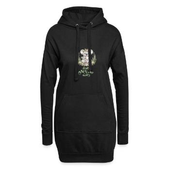 Best Mom Ever Koala Embrace Floral Wreath - Hoodie-Kleid - Schwarz - Vorne