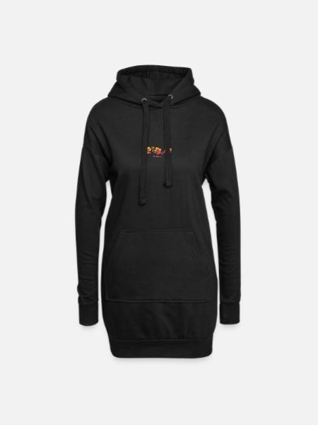 Majorque Majorque Espagne Espana Hibiscus Souvenir - Sweat-shirt à capuche long Femme - noir